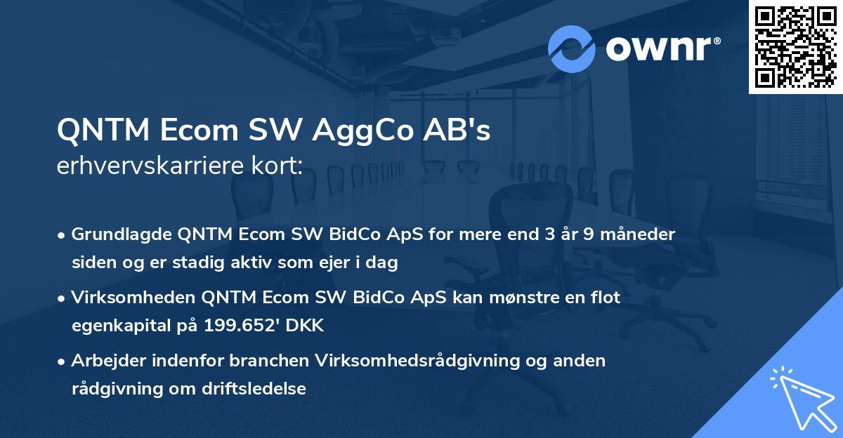 QNTM Ecom SW AggCo AB's erhvervskarriere kort