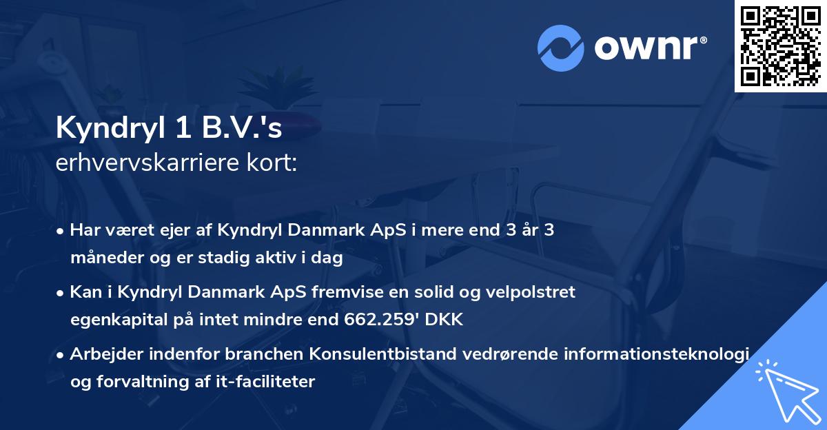 Kyndryl 1 B.V.'s erhvervskarriere kort