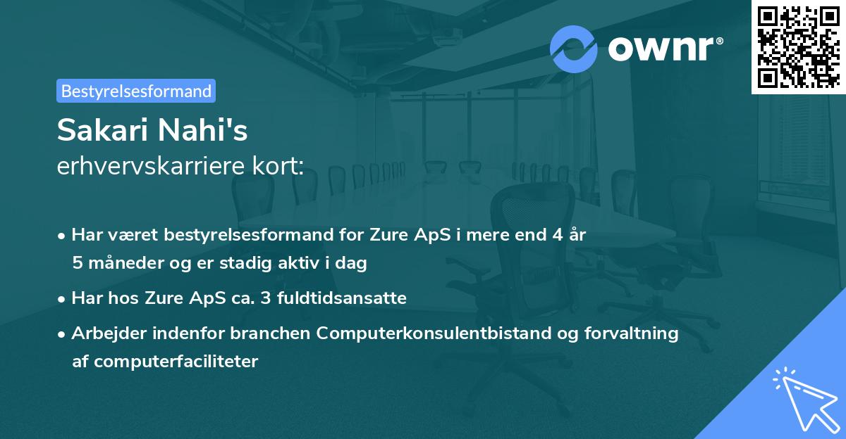 Sakari Nahi's erhvervskarriere kort