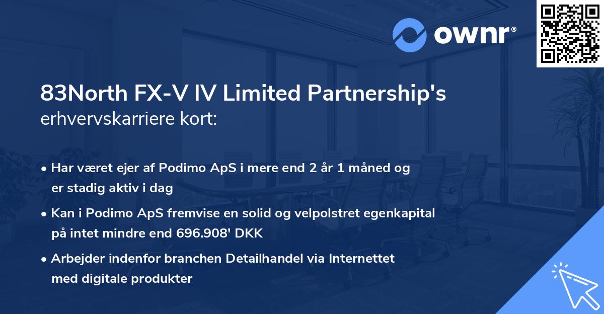 83North FX-V lV Limited Partnership's erhvervskarriere kort