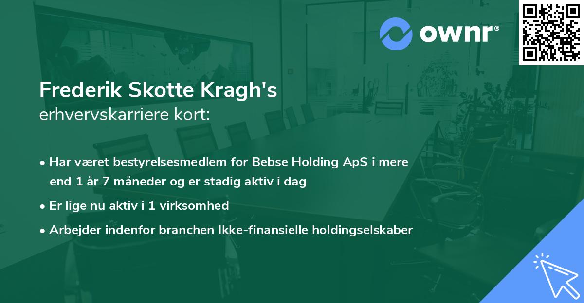 Frederik Skotte Kragh's erhvervskarriere kort
