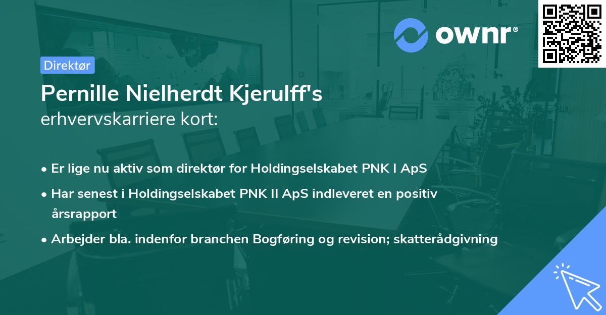 Pernille Nielherdt Kjerulff's erhvervskarriere kort
