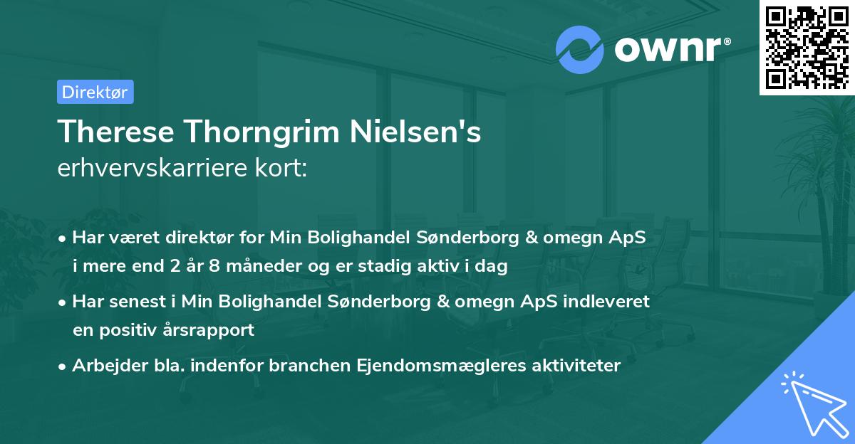 Therese Thorngrim Nielsen's erhvervskarriere kort