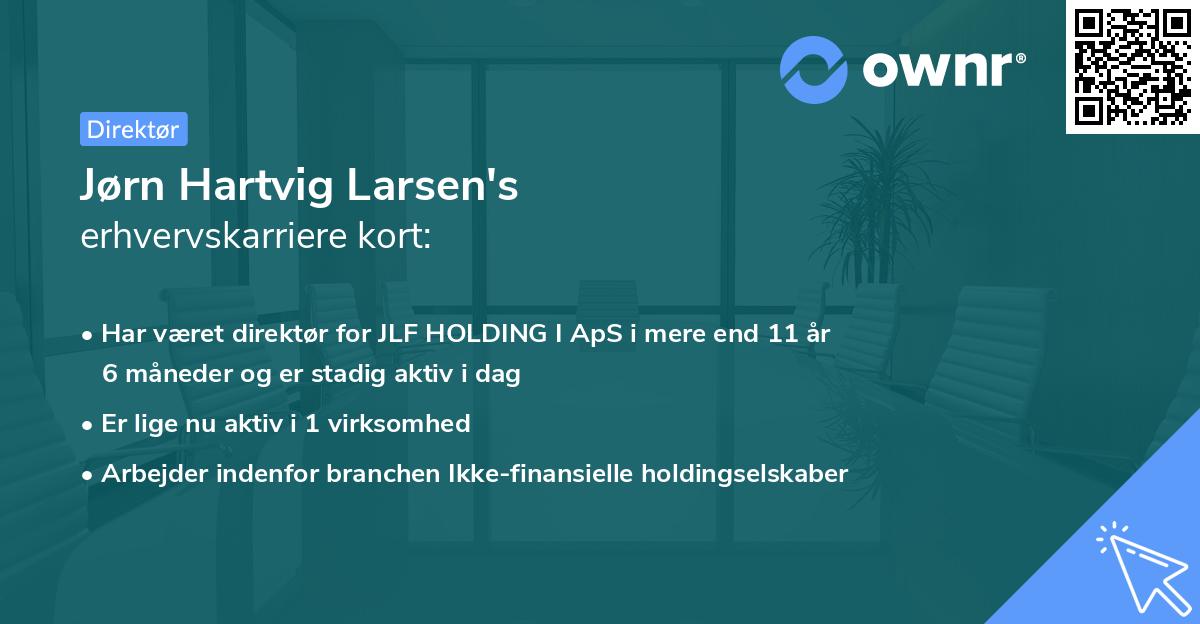 Jørn Hartvig Larsen's erhvervskarriere kort