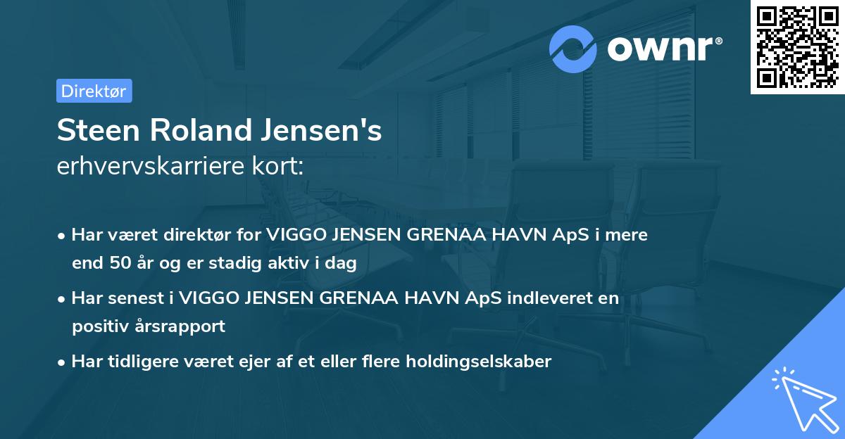 Steen Roland Jensen's erhvervskarriere kort