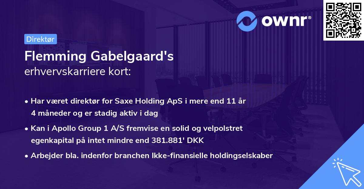 Flemming Gabelgaard's erhvervskarriere kort
