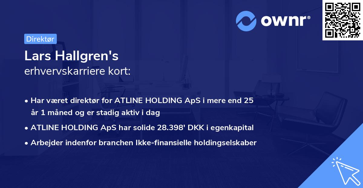 Lars Hallgren's erhvervskarriere kort