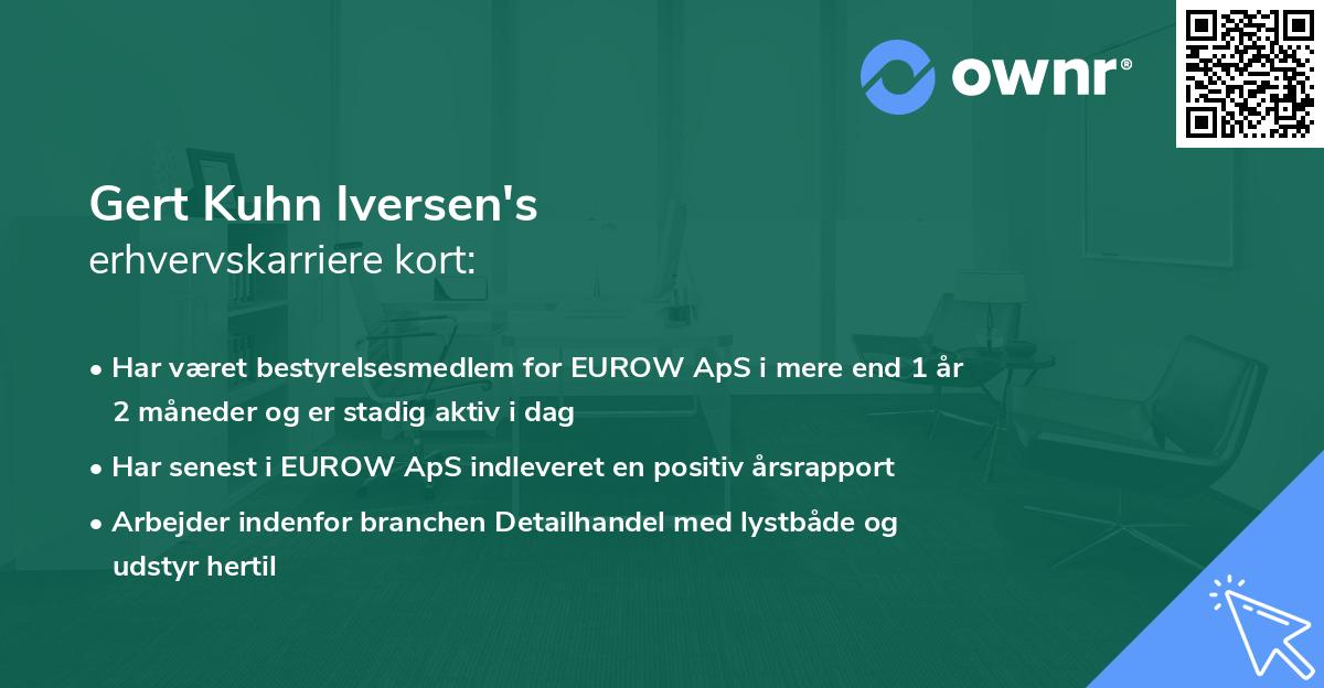 Gert Kuhn Iversen's erhvervskarriere kort