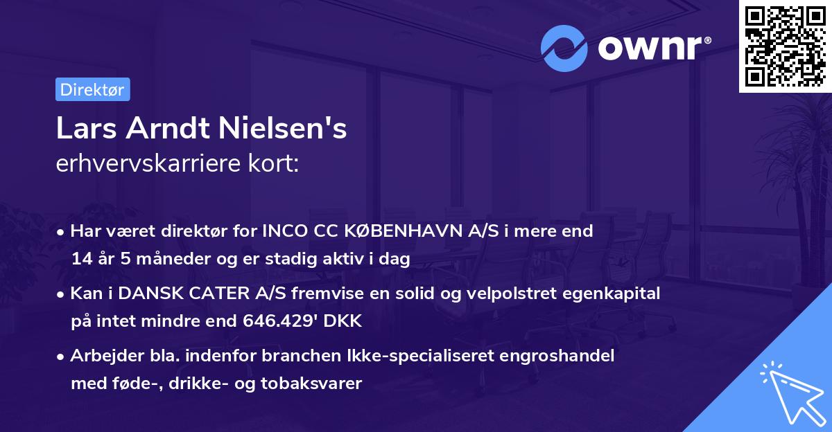 Lars Arndt Nielsen's erhvervskarriere kort