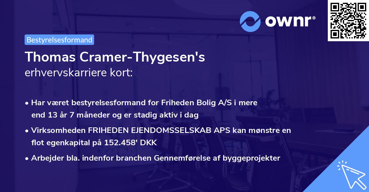 Thomas Cramer-Thygesen's erhvervskarriere kort