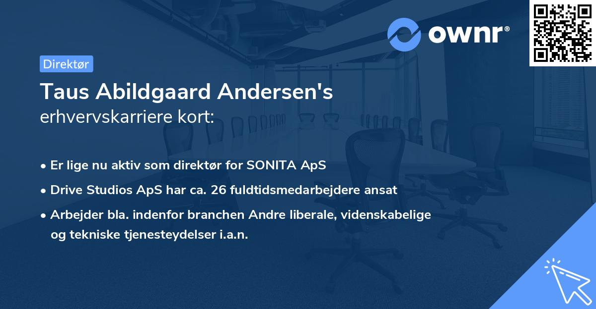 Taus Abildgaard Andersen's erhvervskarriere kort