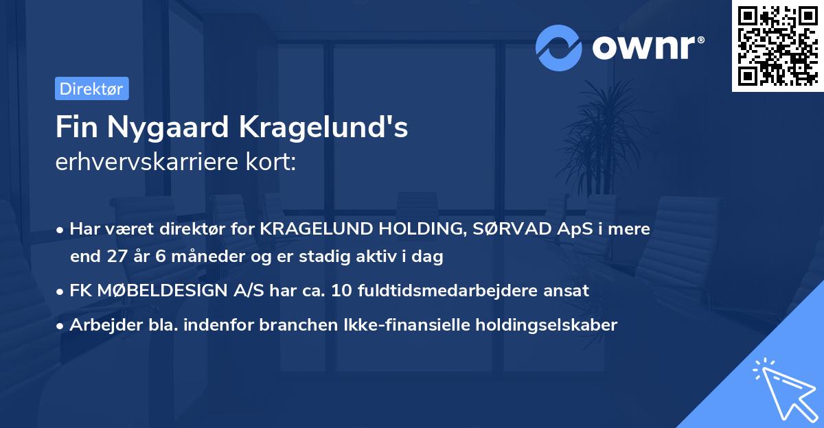 Fin Nygaard Kragelund's erhvervskarriere kort