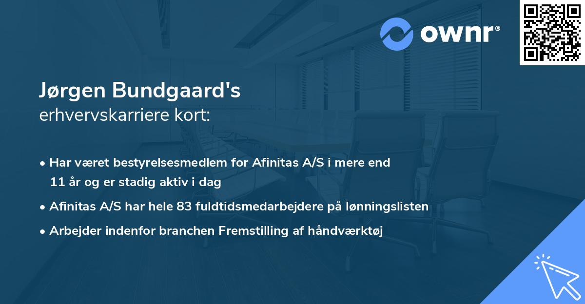 Jørgen Bundgaard's erhvervskarriere kort