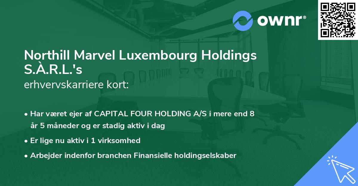 Northill Marvel Luxembourg Holdings S.À.R.L.'s erhvervskarriere kort