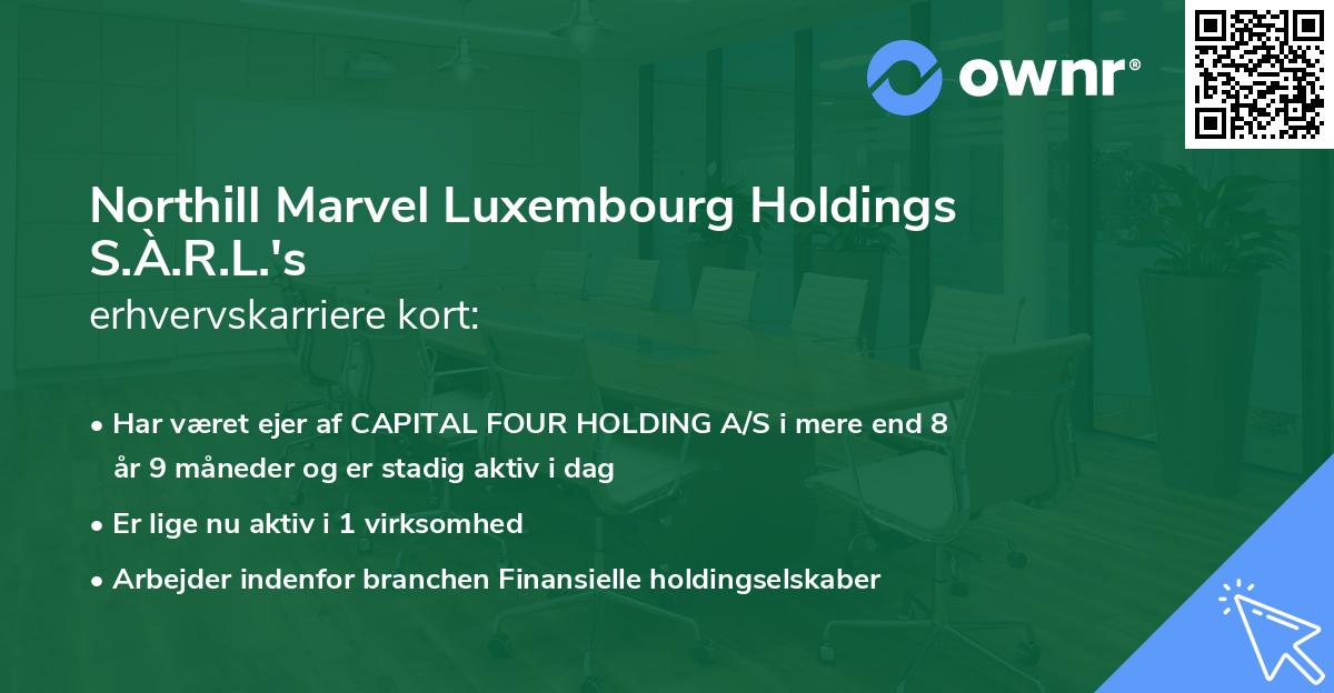 Northill Marvel Luxembourg Holdings S.À.R.L.'s erhvervskarriere kort