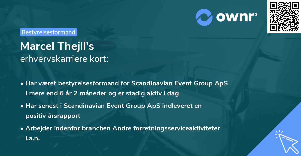 Marcel Thejll's erhvervskarriere kort