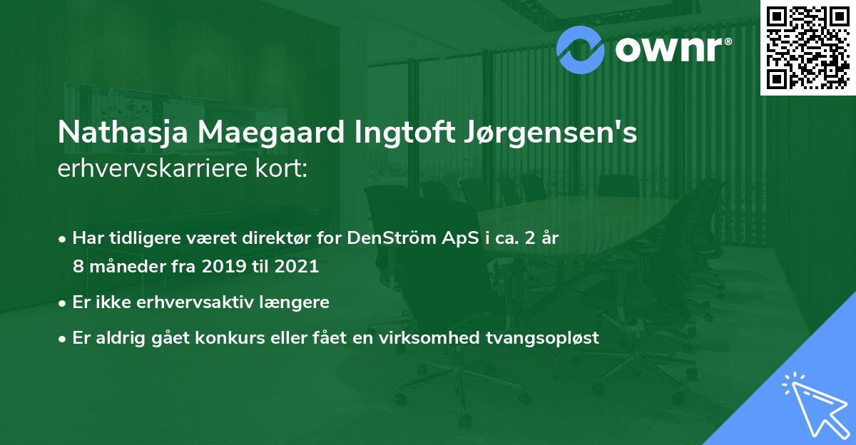 Nathasja Maegaard Ingtoft Jørgensen's erhvervskarriere kort
