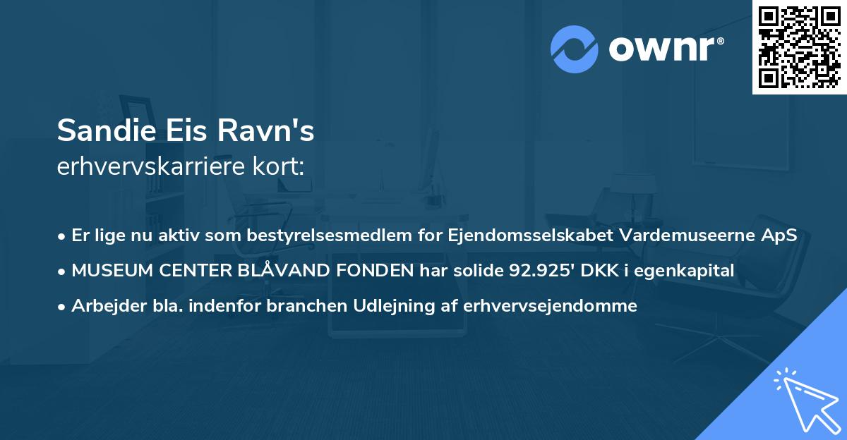 Sandie Eis Ravn's erhvervskarriere kort