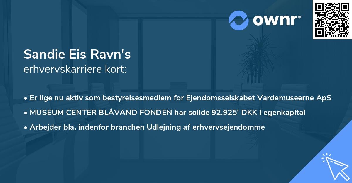 Sandie Eis Ravn's erhvervskarriere kort