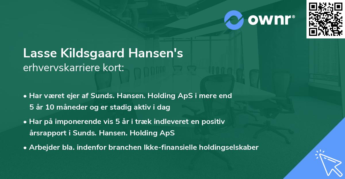 Lasse Kildsgaard Hansen's erhvervskarriere kort