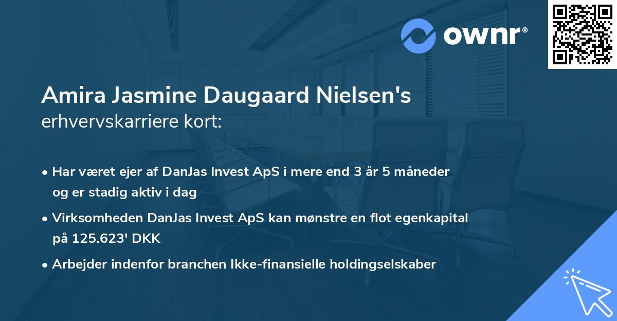 Amira Jasmine Daugaard Nielsen's erhvervskarriere kort