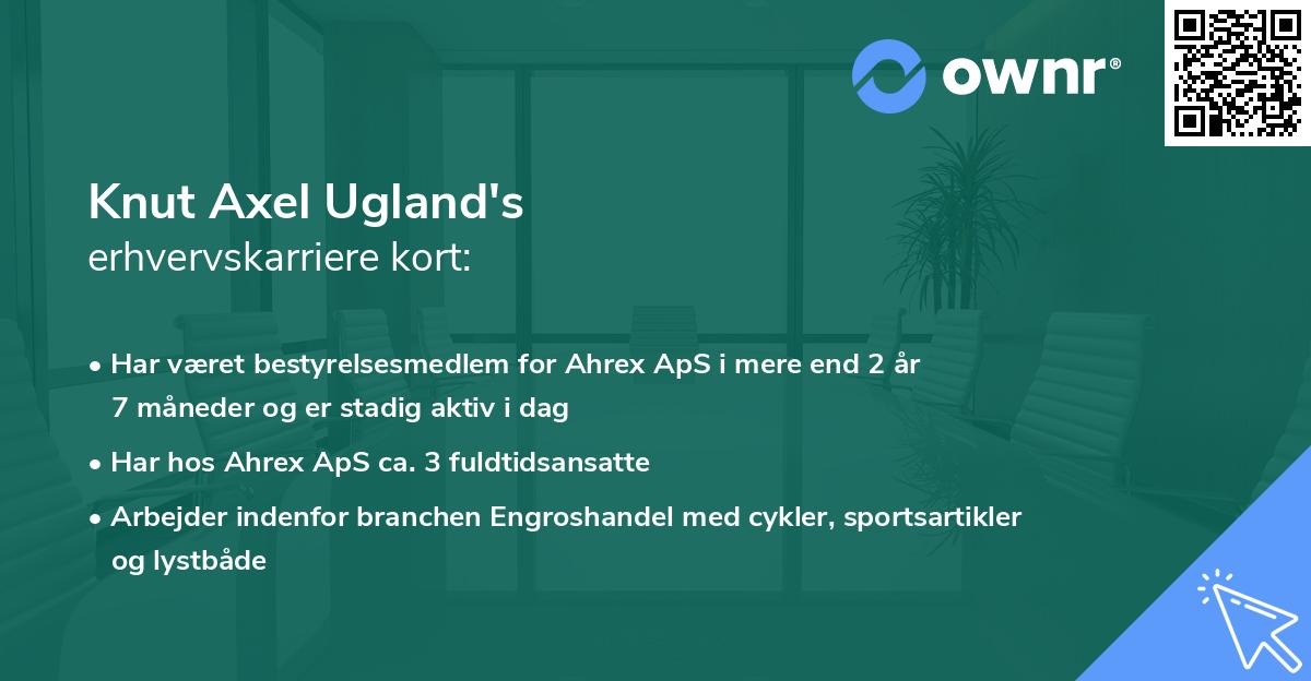 Knut Axel Ugland's erhvervskarriere kort