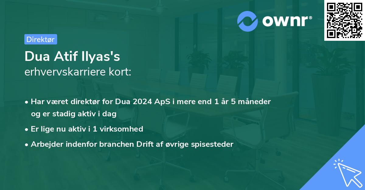 Dua Atif Ilyas's erhvervskarriere kort