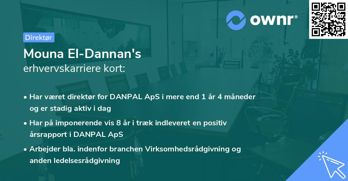 Mouna El-Dannan's erhvervskarriere kort