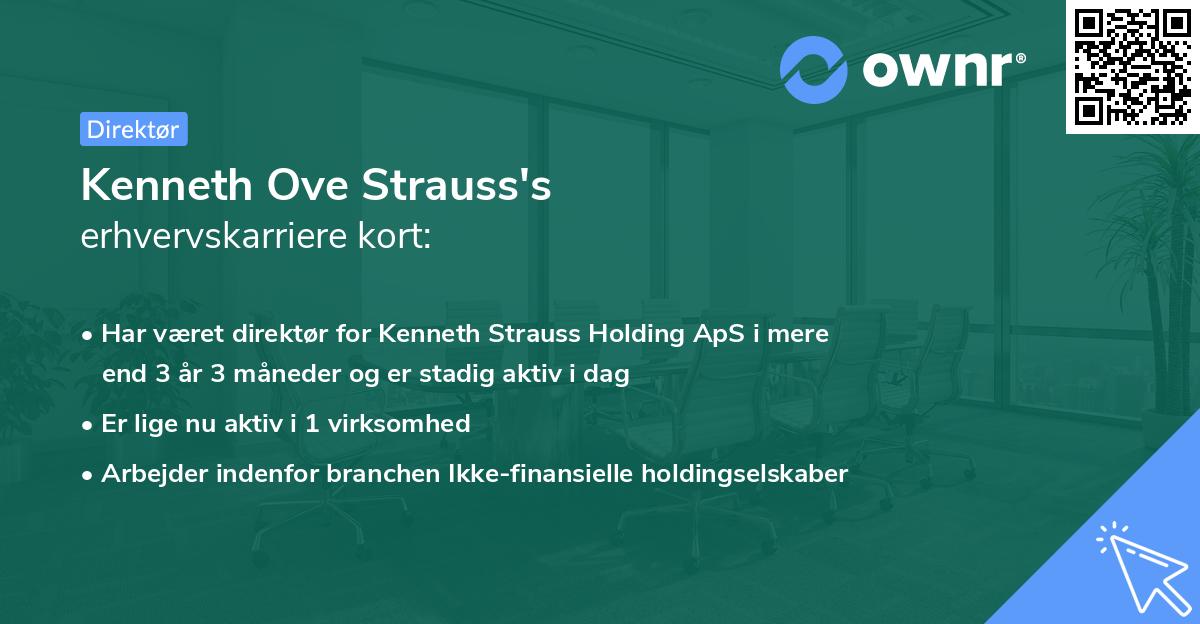Kenneth Ove Strauss's erhvervskarriere kort