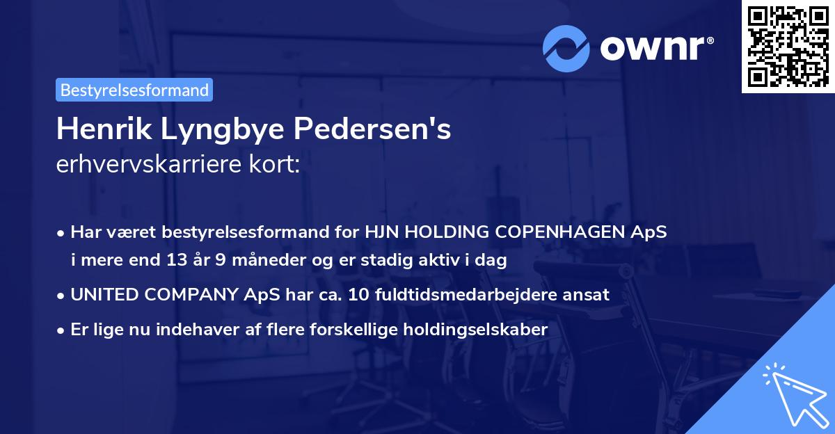 Henrik Lyngbye Pedersen's erhvervskarriere kort