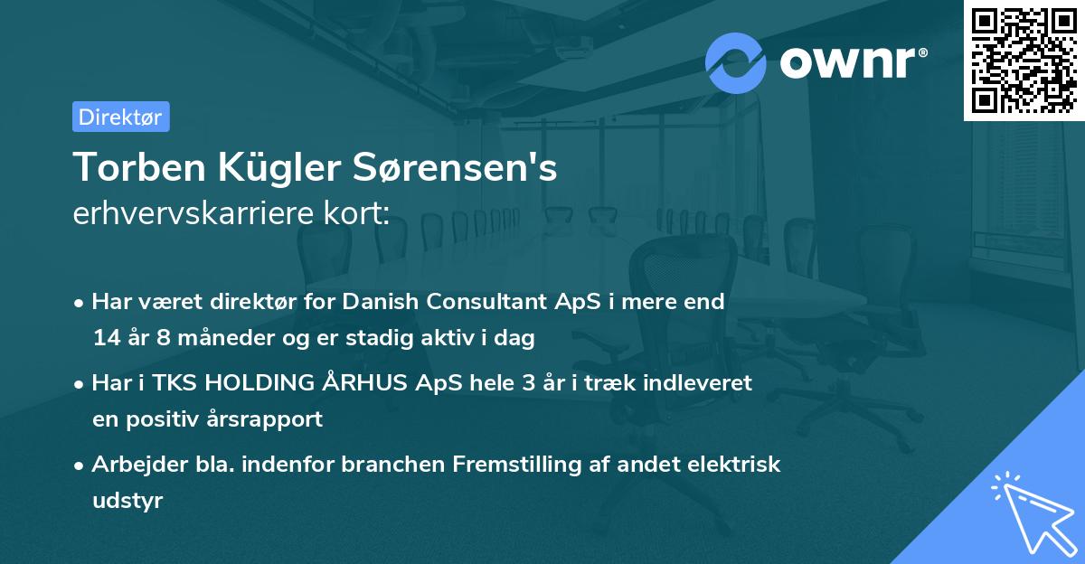 Torben Kügler Sørensen's erhvervskarriere kort