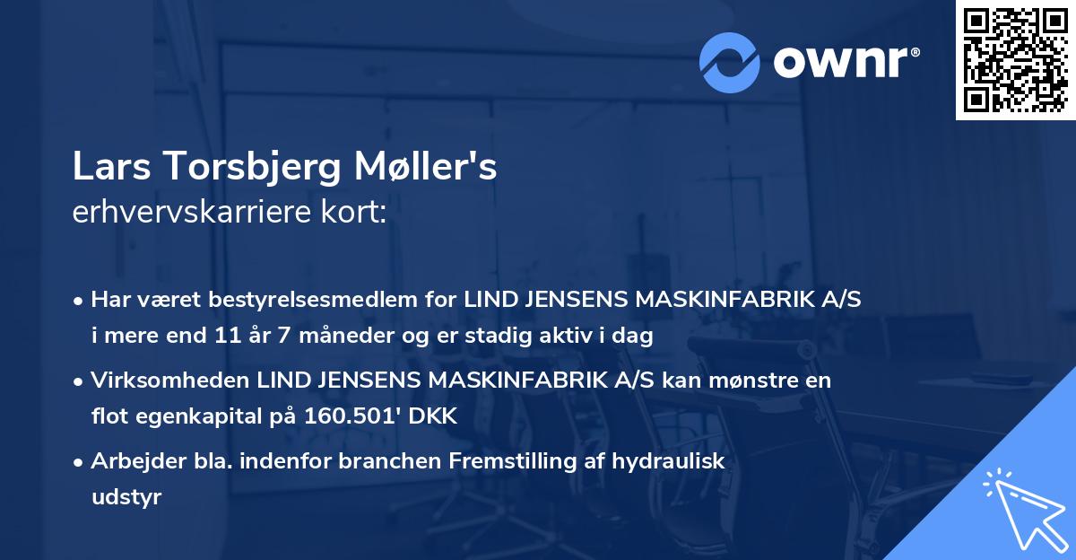 Lars Torsbjerg Møller's erhvervskarriere kort