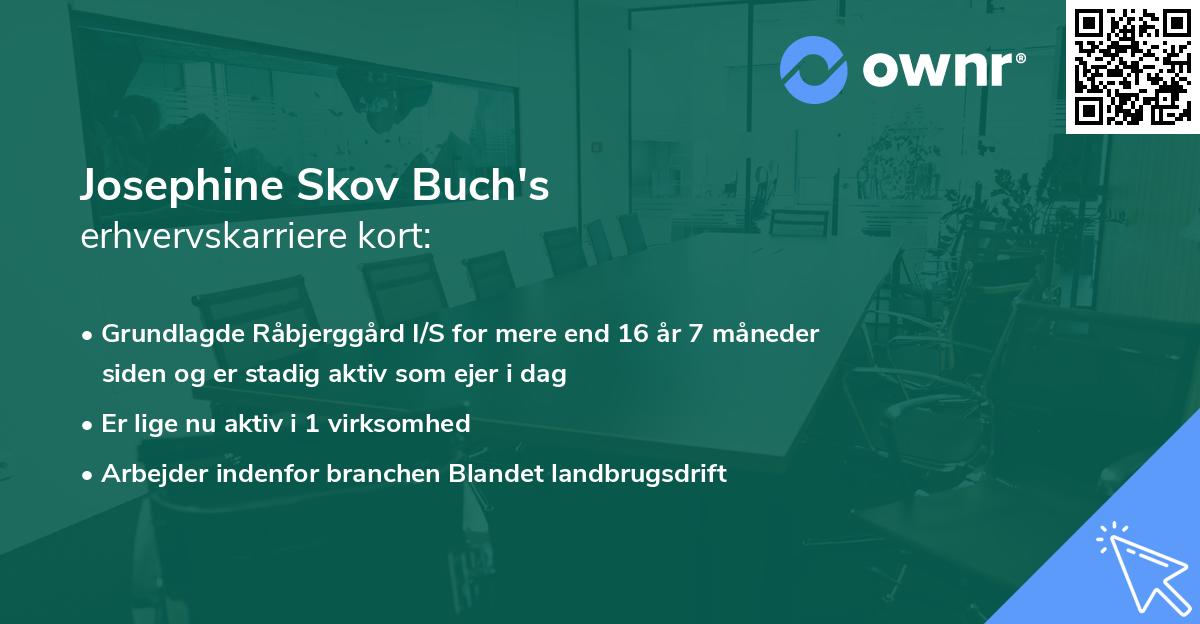 Josephine Skov Buch's erhvervskarriere kort