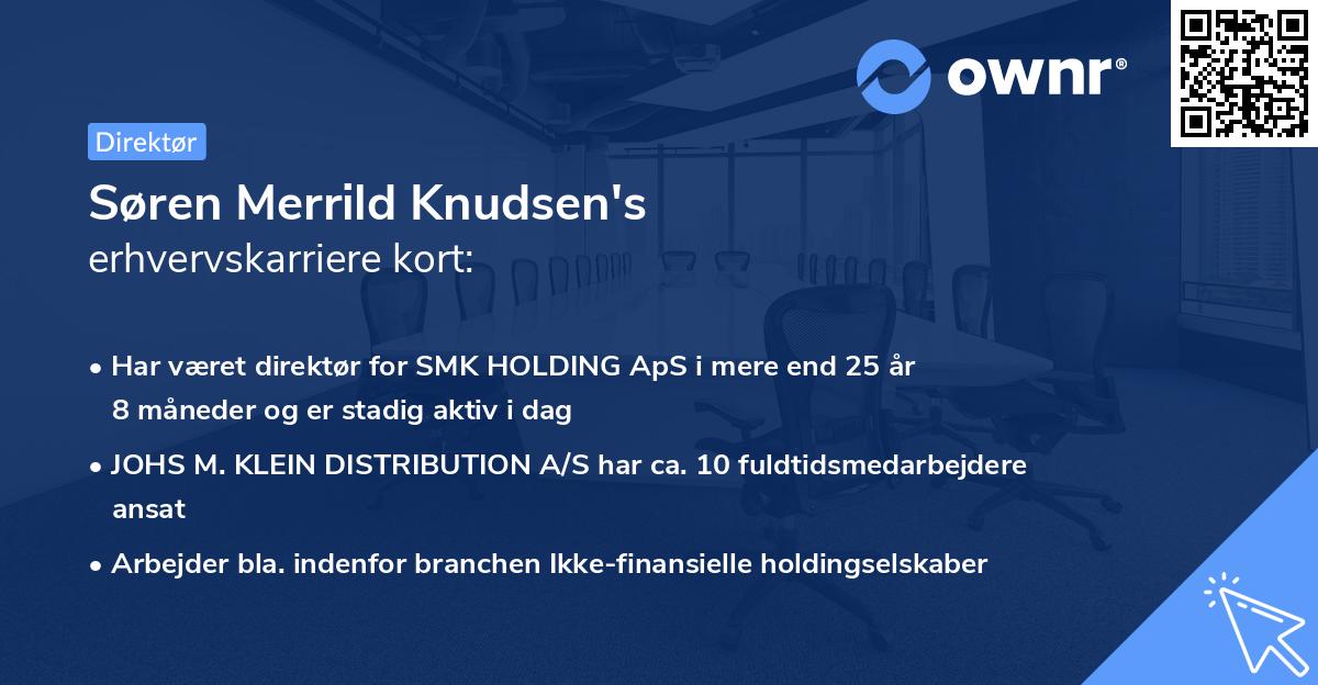 Søren Merrild Knudsen's erhvervskarriere kort