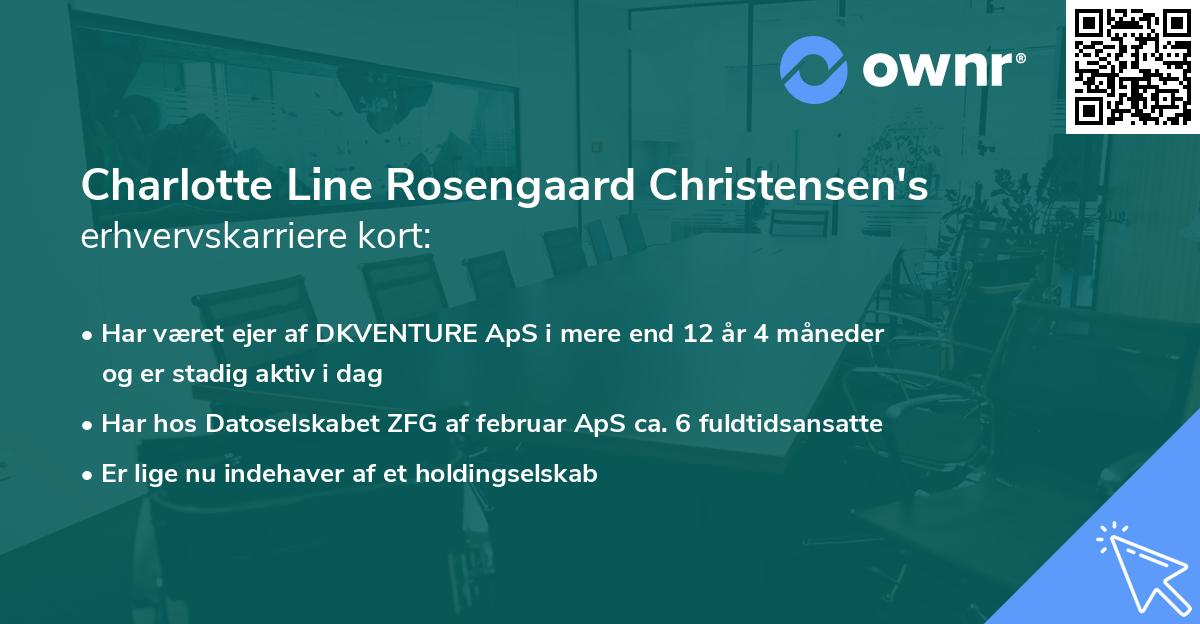 Charlotte Line Rosengaard Christensen's erhvervskarriere kort
