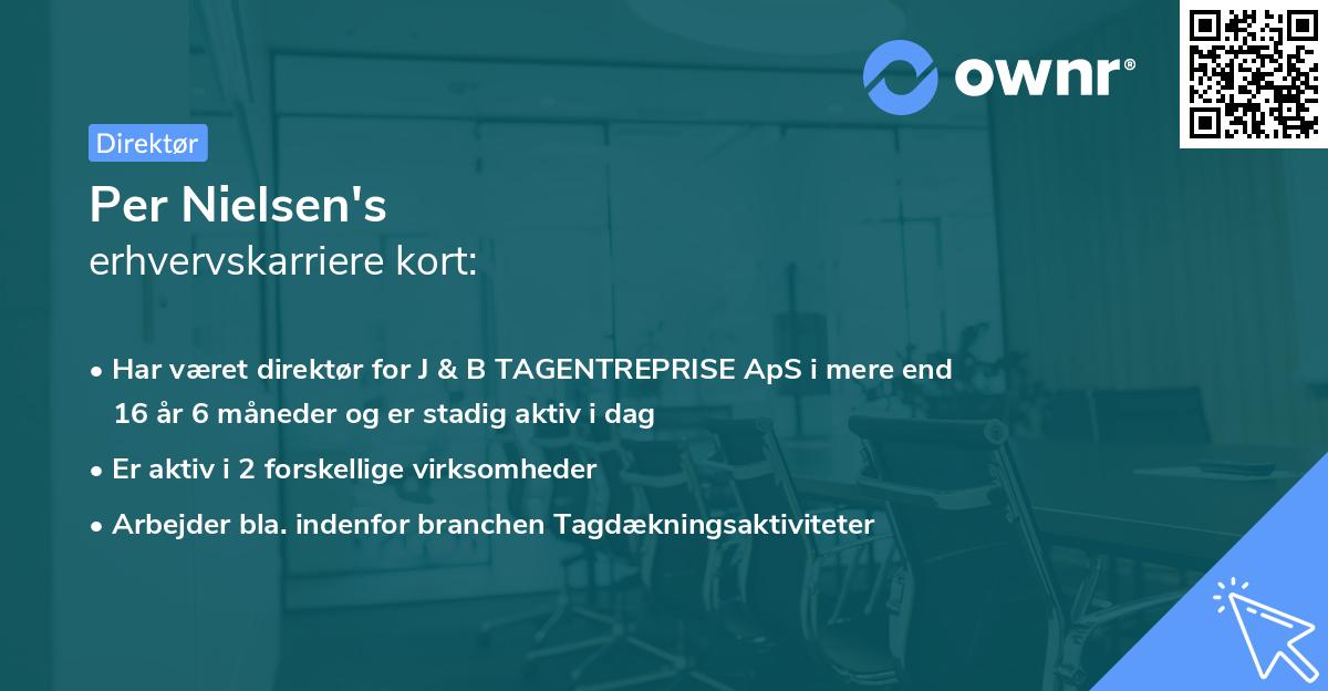 Per Nielsen's erhvervskarriere kort