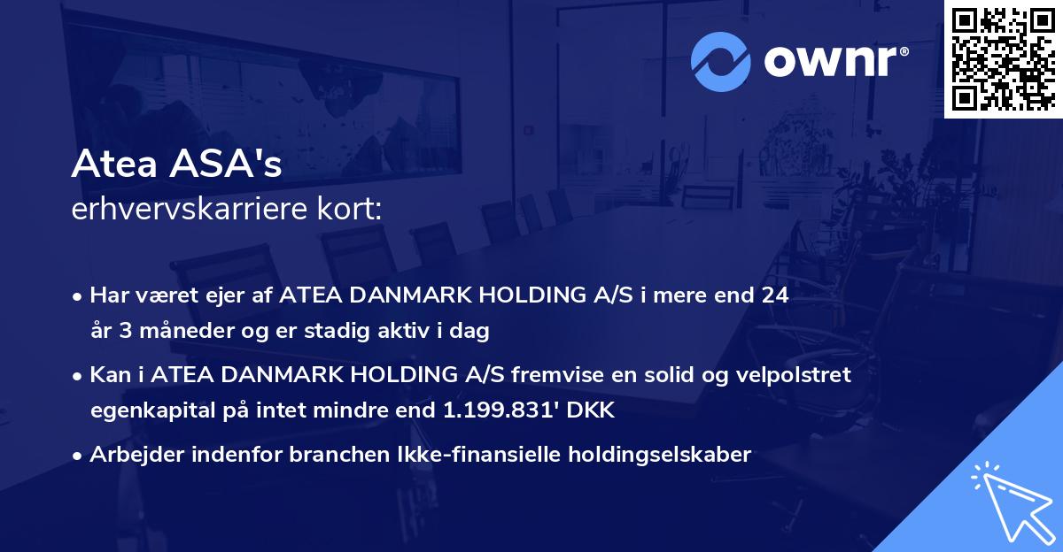 Atea ASA's erhvervskarriere kort