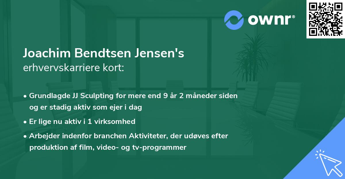 Joachim Bendtsen Jensen's erhvervskarriere kort