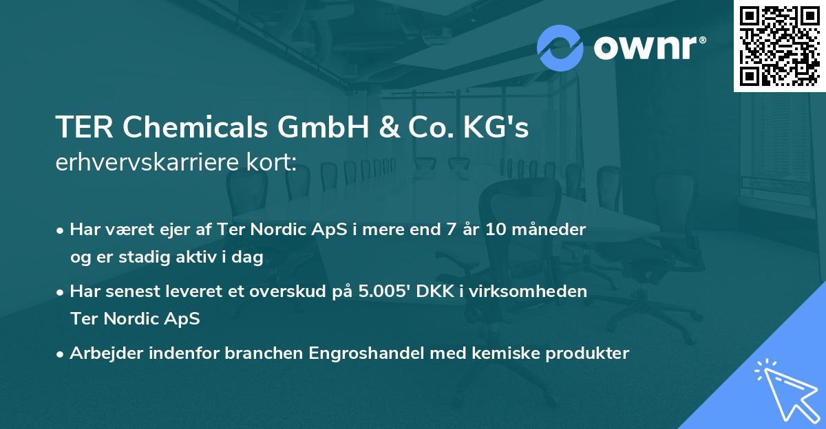 TER Chemicals GmbH & Co. KG's erhvervskarriere kort