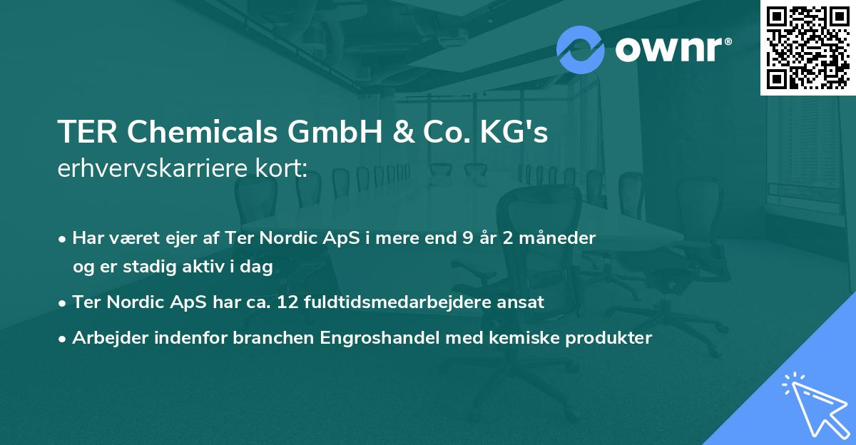 TER Chemicals GmbH & Co. KG's erhvervskarriere kort