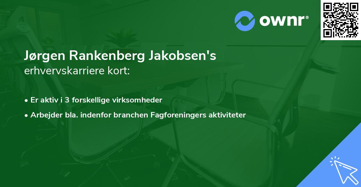 Jørgen Rankenberg Jakobsen's erhvervskarriere kort