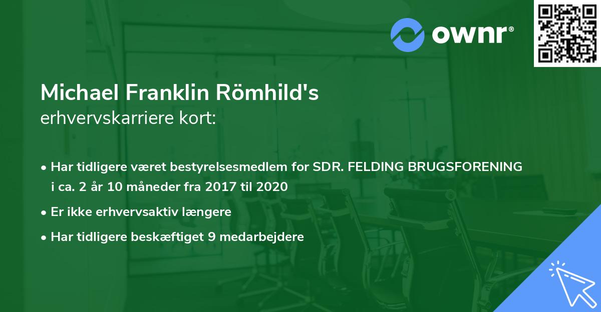 Michael Franklin Römhild's erhvervskarriere kort