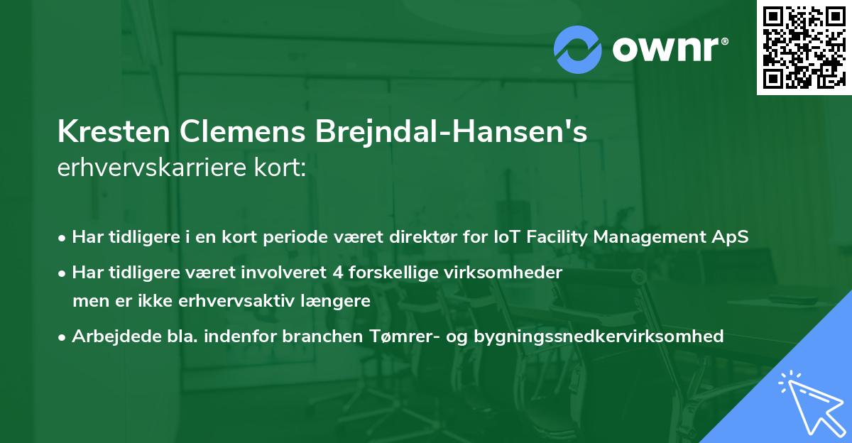 Kresten Clemens Brejndal-Hansen's erhvervskarriere kort