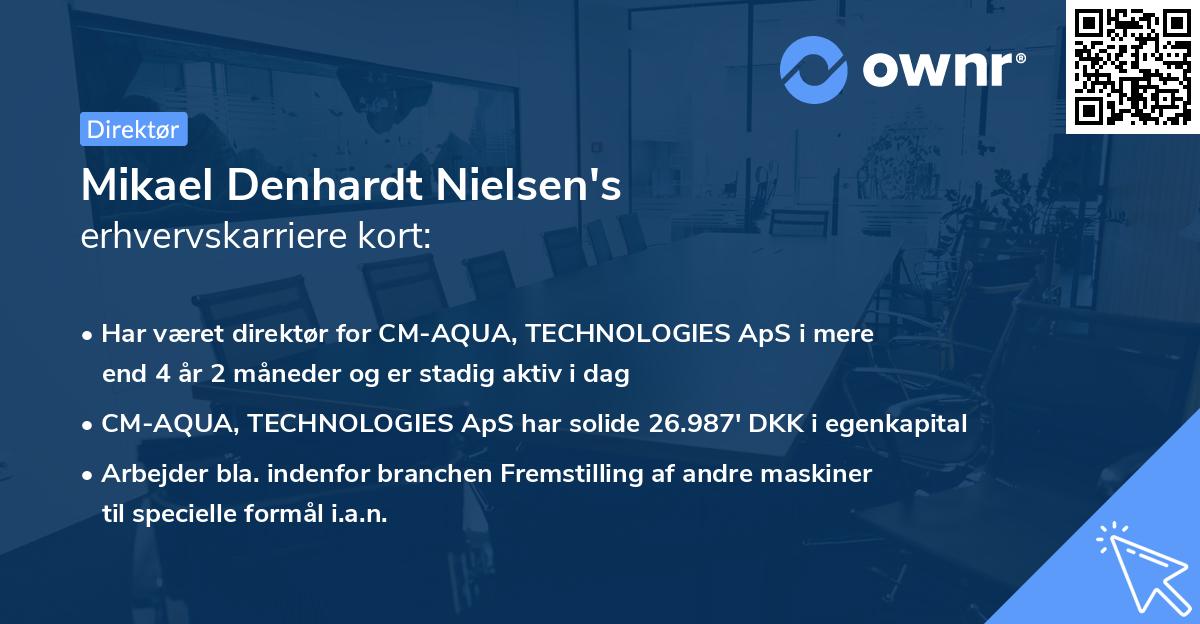 Mikael Denhardt Nielsen's erhvervskarriere kort