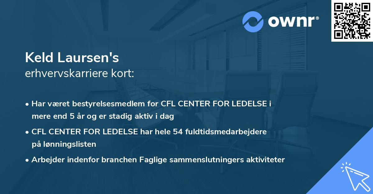Keld Laursen's erhvervskarriere kort