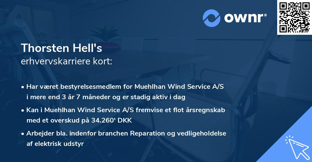 Thorsten Hell's erhvervskarriere kort
