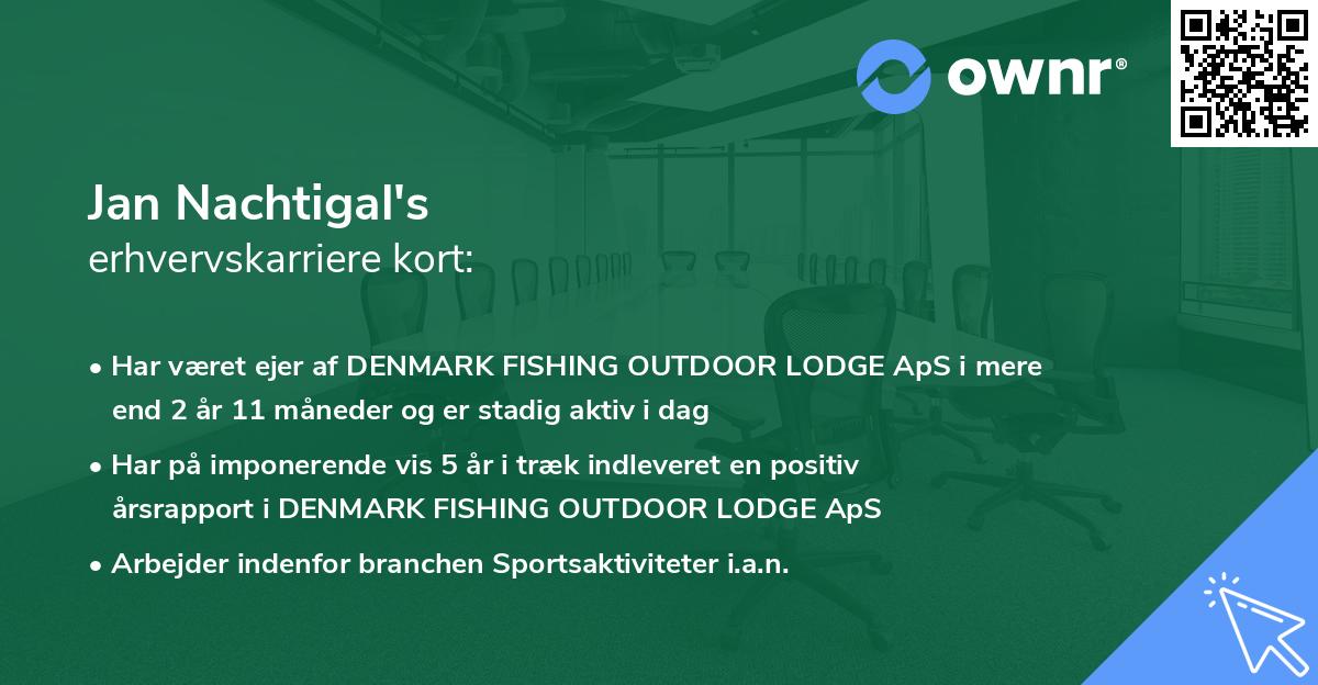 Jan Nachtigal's erhvervskarriere kort