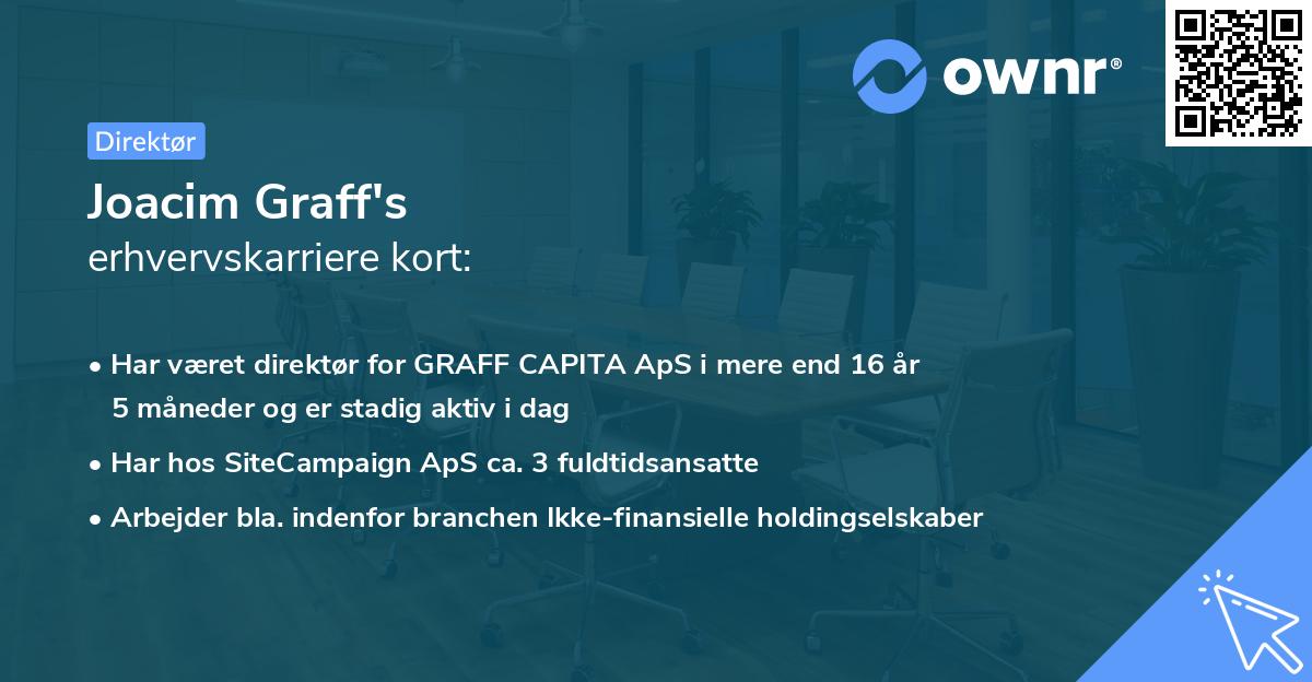 Joacim Graff's erhvervskarriere kort