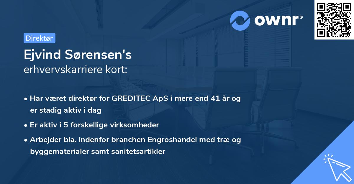 Ejvind Sørensen's erhvervskarriere kort