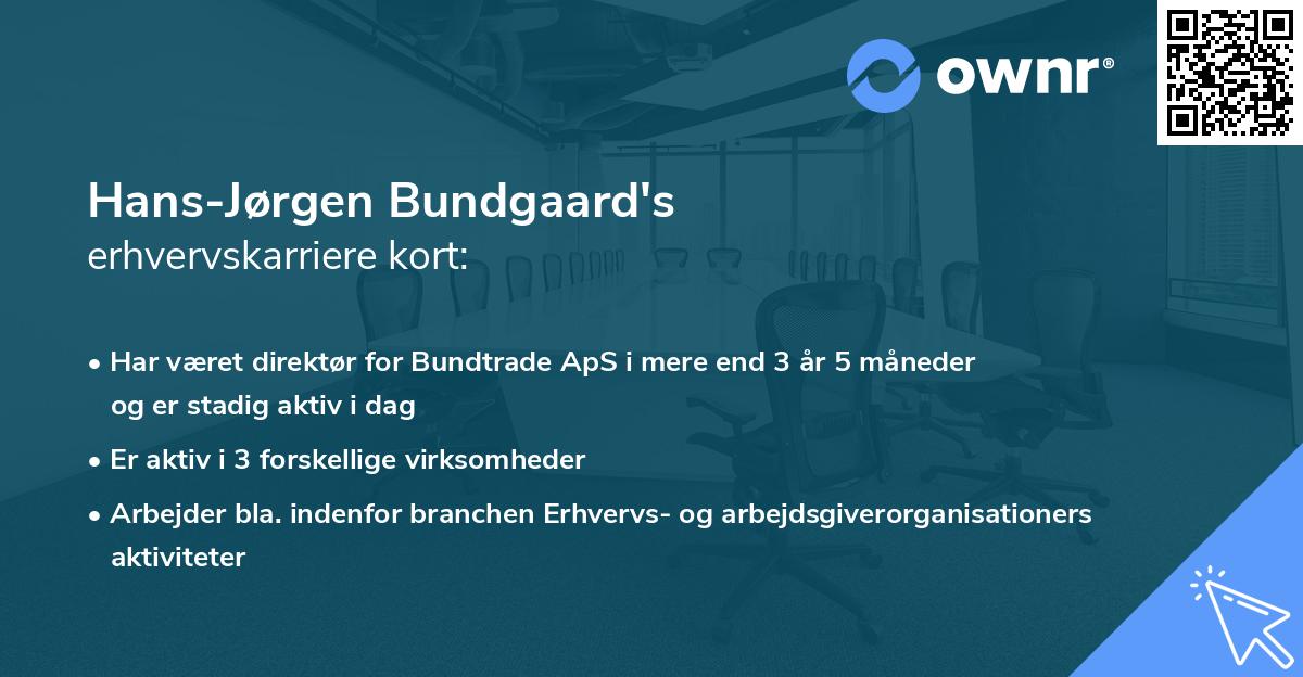 Hans-Jørgen Bundgaard's erhvervskarriere kort